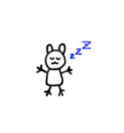 かわいい使えるふわふわ日常うさぎスタンプ（個別スタンプ：7）