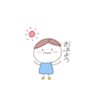 にこにこかわいいふわふわスタンプ（個別スタンプ：1）