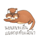 The naughty otters speak Thai（個別スタンプ：22）