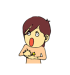 悟り女子 日本語（個別スタンプ：1）