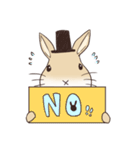 蝶ネクタイうさぎ（個別スタンプ：17）