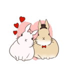 蝶ネクタイうさぎ（個別スタンプ：35）