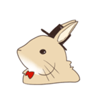 蝶ネクタイうさぎ（個別スタンプ：38）