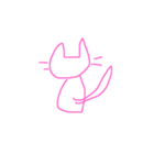 ラクガキニャンコ（個別スタンプ：3）