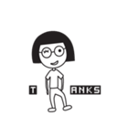 TYPO GIRL（個別スタンプ：9）