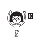 TYPO GIRL（個別スタンプ：18）