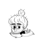 Big eyes girl looks at you now.（個別スタンプ：2）