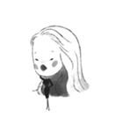 Big eyes girl looks at you now.（個別スタンプ：16）
