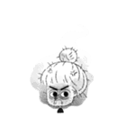 Big eyes girl looks at you now.（個別スタンプ：19）