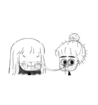 Big eyes girl looks at you now.（個別スタンプ：21）