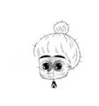 Big eyes girl looks at you now.（個別スタンプ：24）