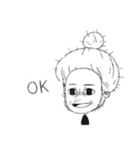 Big eyes girl looks at you now.（個別スタンプ：25）