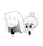 Big eyes girl looks at you now.（個別スタンプ：26）