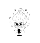Big eyes girl looks at you now.（個別スタンプ：32）