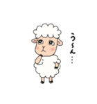かわいいモコモコ羊。メェー子ちゃんの日常（個別スタンプ：5）