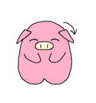 日々ピンクのブタさん（個別スタンプ：1）