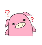 日々ピンクのブタさん（個別スタンプ：2）