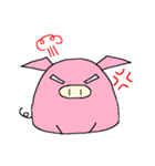 日々ピンクのブタさん（個別スタンプ：3）