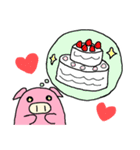 日々ピンクのブタさん（個別スタンプ：9）