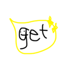 簡単な単語(^^)（個別スタンプ：16）
