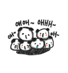 Panda with runny nose（個別スタンプ：3）