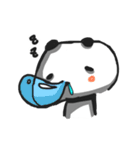 Panda with runny nose（個別スタンプ：17）