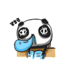 Panda with runny nose（個別スタンプ：18）