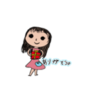 小学生にこが描く！（個別スタンプ：4）