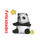 (In Spanish) CG Panda baby (1)（個別スタンプ：3）