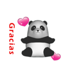 (In Spanish) CG Panda baby (1)（個別スタンプ：4）