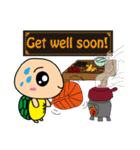 The Little Turtle Harry(English version)（個別スタンプ：25）