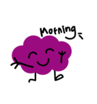 purple cloud emoji（個別スタンプ：2）