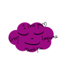 purple cloud emoji（個別スタンプ：5）