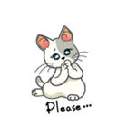 こまたぎねこ（個別スタンプ：1）