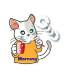 こまたぎねこ（個別スタンプ：14）