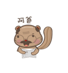 Twins squirrels（個別スタンプ：28）