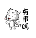 ian cat of white（個別スタンプ：22）
