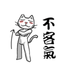 ian cat of white（個別スタンプ：26）