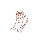 メガネ猫のウーちゃん（個別スタンプ：7）