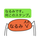 前衛的な「なるみ」のスタンプ（個別スタンプ：8）