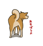 後ろ姿のイヌとネコ（個別スタンプ：12）