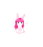 Bunny Version : CUTE LITTLE BUNNY（個別スタンプ：3）