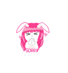 Bunny Version : CUTE LITTLE BUNNY（個別スタンプ：14）