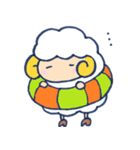 夏休みひつじ（個別スタンプ：4）