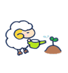 夏休みひつじ（個別スタンプ：19）