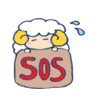 夏休みひつじ（個別スタンプ：35）