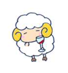 夏休みひつじ（個別スタンプ：37）