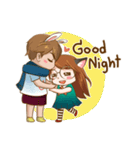 Couples bunny cat style（個別スタンプ：2）