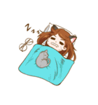 Couples bunny cat style（個別スタンプ：3）
