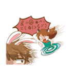 Couples bunny cat style（個別スタンプ：12）